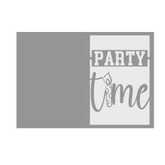 Party Time Cutout A7 Layered DIY SVG Card