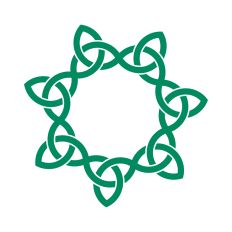Celtic Trinity knots frame