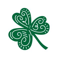 Shamrock with doodles
