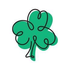 Clover line art