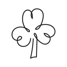 Clover line art