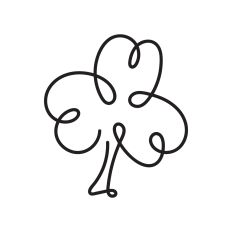 Clover line art