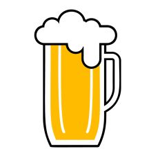 Pint of beer clipart