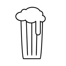 Pint line art