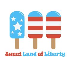 Sweet Land of Liberty Popsicles