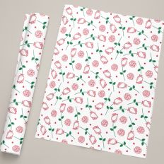 Romantic Rose Pattern Printable Seamless Design