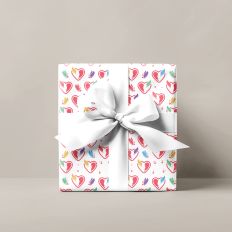 Feathered Hearts Printable Pattern