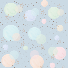 Pattern of bubbles and rain of stars