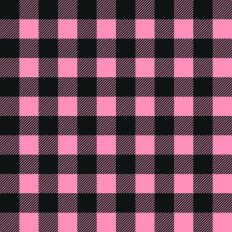 Pink and black buffalo plaid
