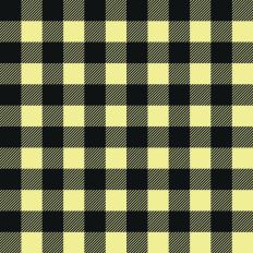 Yellow and Black Buffalo Plaid