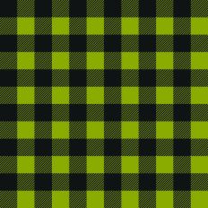 Green and black buffalo plaid