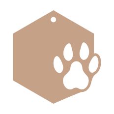 Paw gift tag