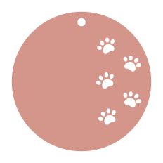 Round gift tag