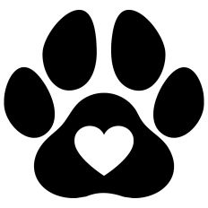 Paw Print Heart