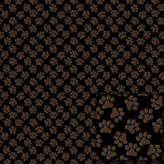 Black & Brown Paw Prints – Printable Pattern