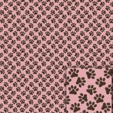 Pink & Brown Paw Prints – Printable Pattern