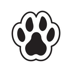 Dog paw print