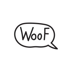 Woof clipart