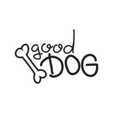 Good dog phrase with bone