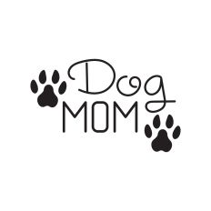 Dog Mom lettering