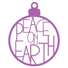 Peace on Earth Christmas Bauble