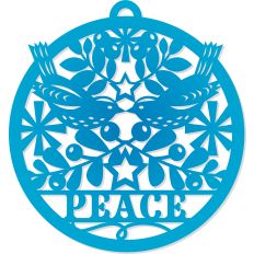 Peace Bird Christmas Ornament