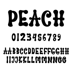 Peach Handwritten Font