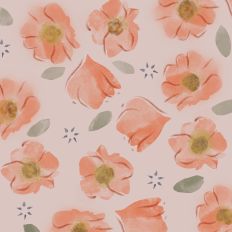 Peachy Keen Flower Background