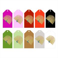 Peacock stickers and gift tags print and cut