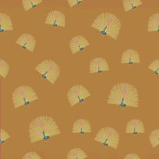 Peacock pattern paper gold background