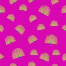 Peacock pattern paper hot pink background