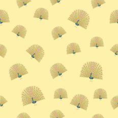Peacock pattern paper lemon background