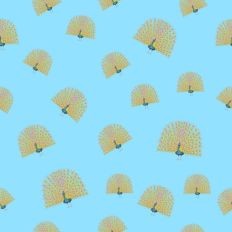 Peacock pattern paper light turquoise background