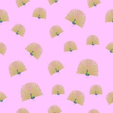 Peacock pattern paper pink background