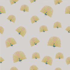 Peacock pattern paper silver background
