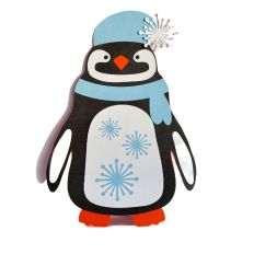 Penguin with Snowflakes