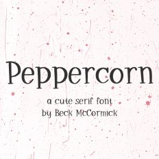 Peppercorn Serif Font