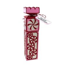 Peppermint Candy Twist Confetti Lid Box