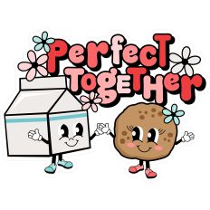 Perfect Together Title Milk & Cookies Hey Sugar Valentines Day