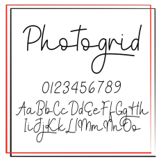 Photogrid Font
