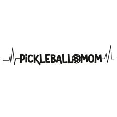 Pickleball Mom Heartbeat Quote