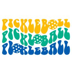 Retro Pickleball Word