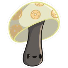 Pickleball Green Mushroom