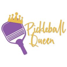 Pickleball Queen, Paddle with Crown
