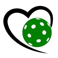 Pickleball Swish Heart