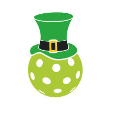 Pickleball with Leprechaun Hat