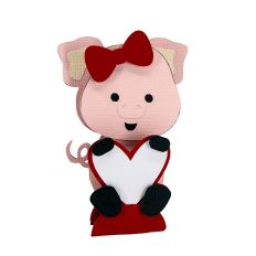 Pig Slice Valentine Card