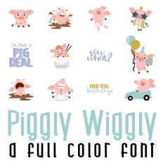 Piggly Wiggly Full Color Fonts