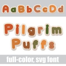 Pilgrim Puffy Color Font
