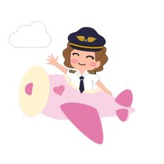 Airplane Pilot Girl